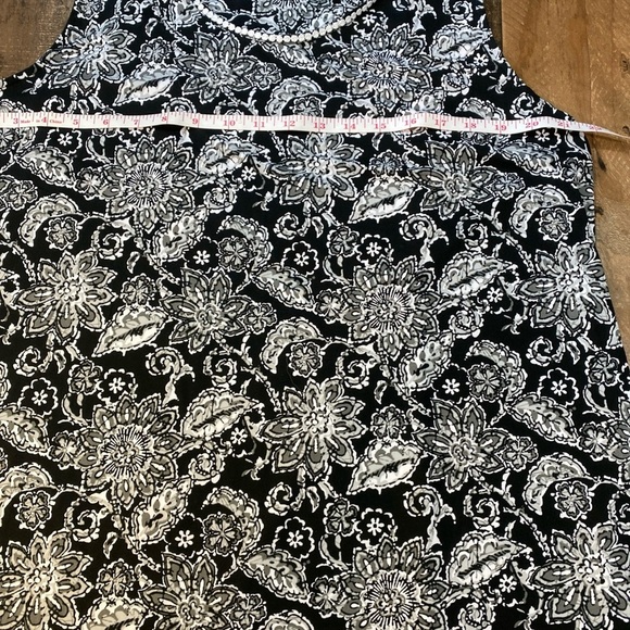 Calvin Klein Stylish Black & White Paisley Print Women's Dress Size XL - Picture 6 of 12